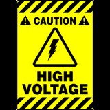 Sign caution high voltage